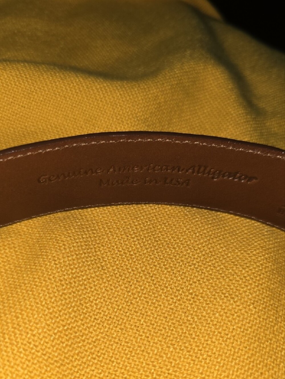 Women's Genuine American Alligator Leather Belt - Picture 5 of 5
